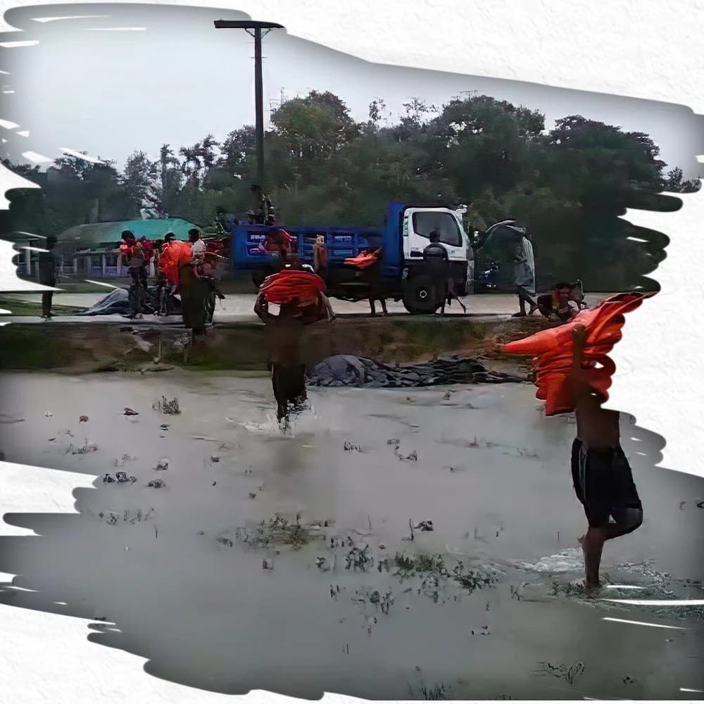 Rain relief operations by Saylani volunteers